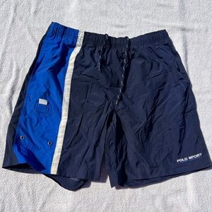 Polo by Ralph Lauren Navy & Bright Blue Swim Trunks